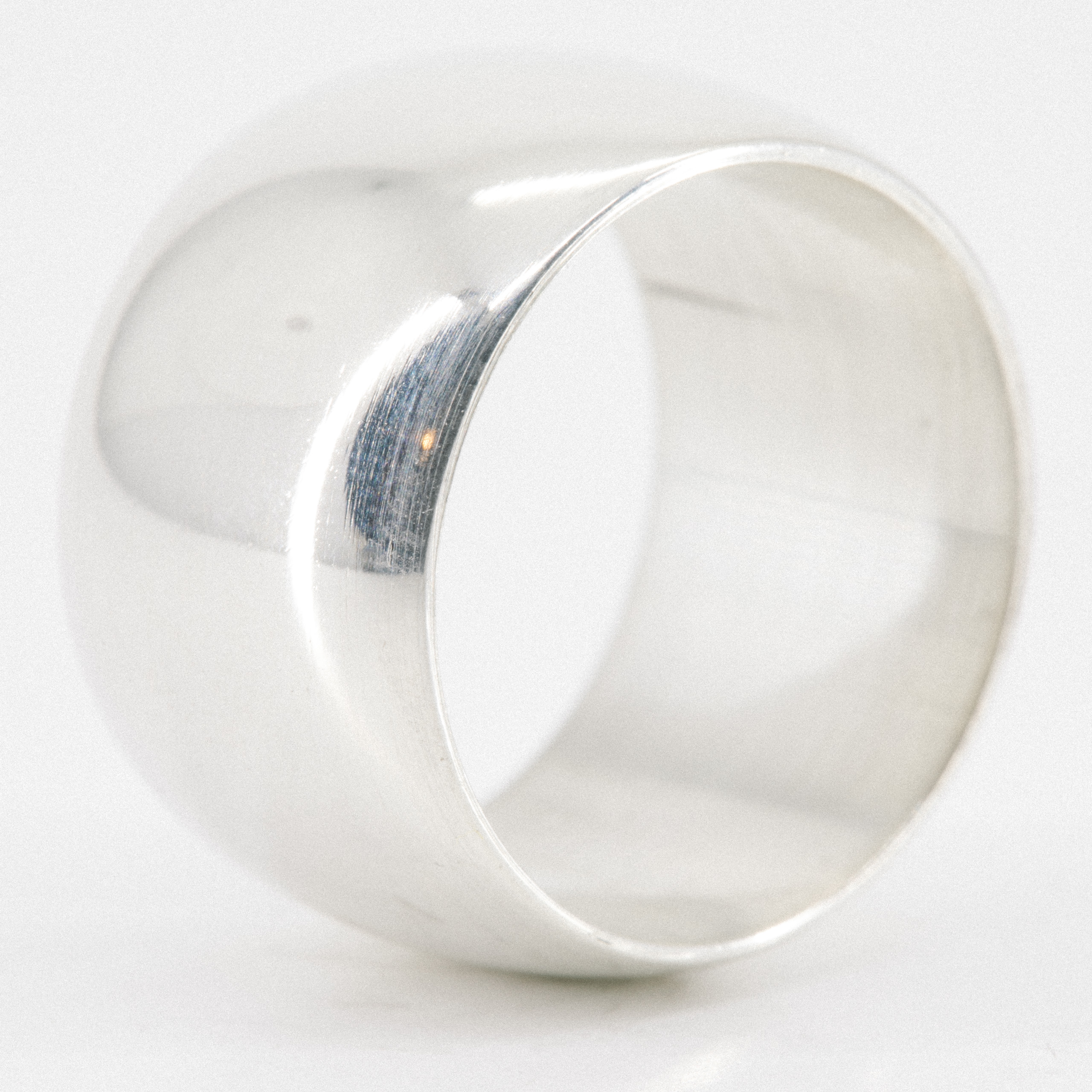 Super Wide Sterling Silver Pipe Ring 15mm • Projekt-M