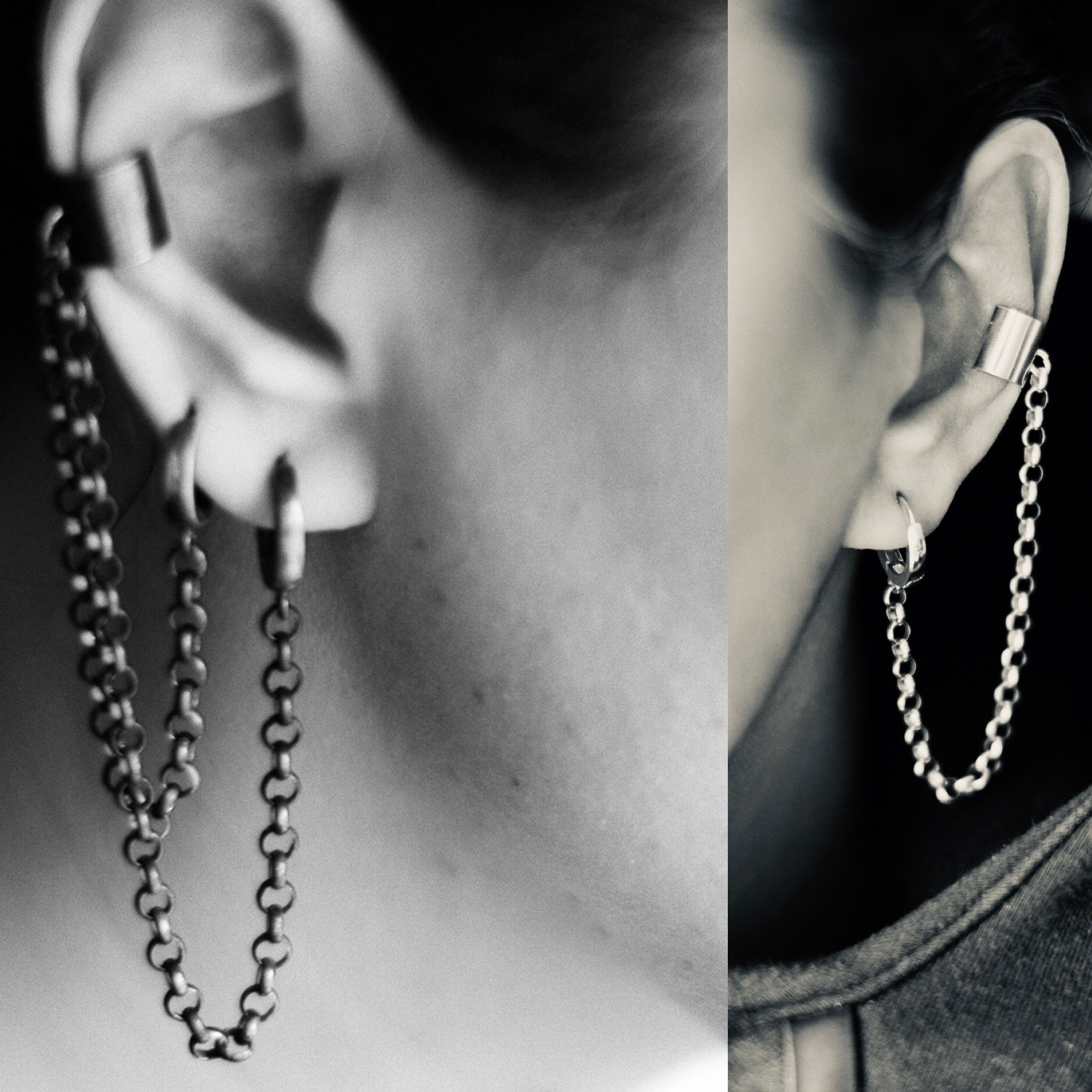 Rolo chain earrings